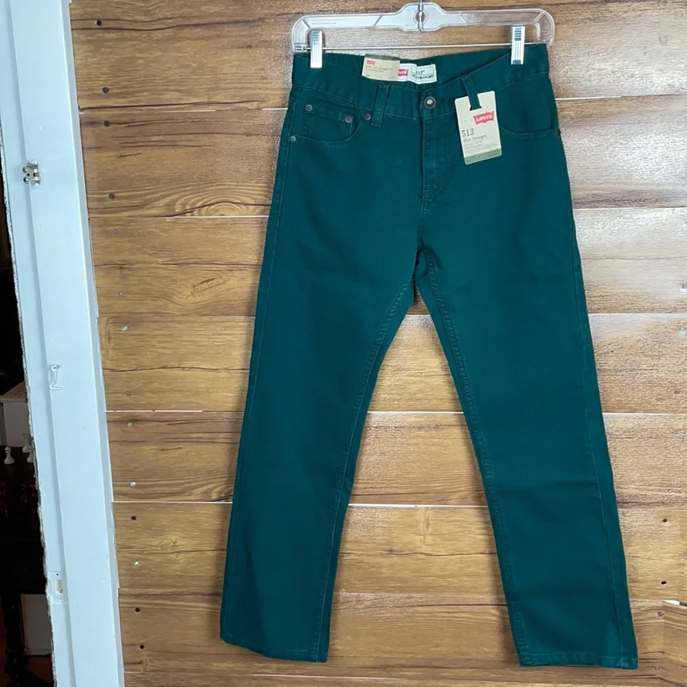 Levi’s 513 boys slim straight fit ponderosa pine pant size 14 27 X 27